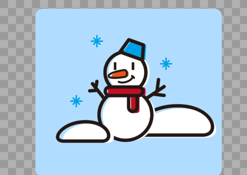 雪人矢量插画图片素材免费下载