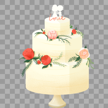 婚礼蛋糕元素图片素材免费下载