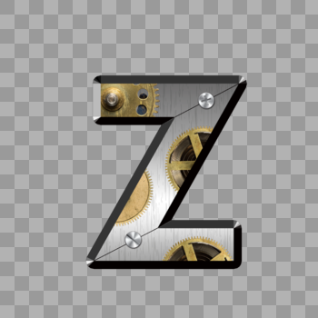 金属字母Z图片素材免费下载
