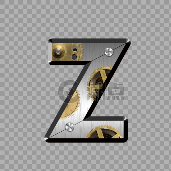金属字母Z图片素材免费下载