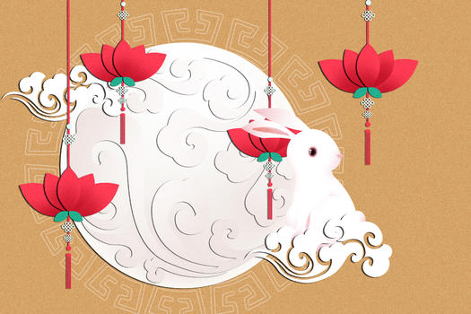 中秋节传统插画图片素材免费下载
