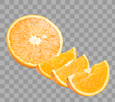 切开的橘子图片素材免费下载