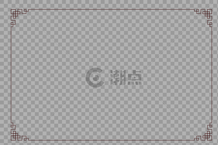 褐色中国风框架图片素材免费下载