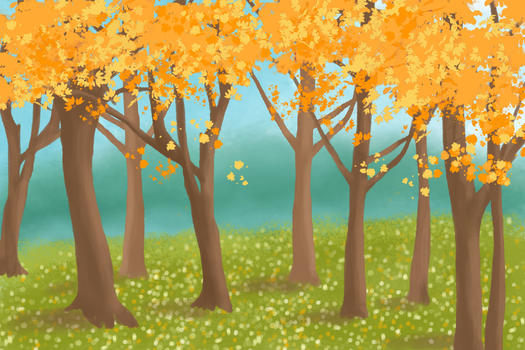 秋天的树林图片素材免费下载