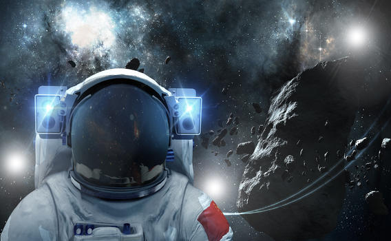 宇宙中的宇航员图片素材免费下载