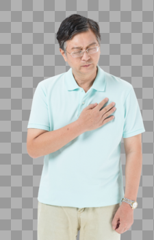 老年人胸口心脏痛图片素材免费下载