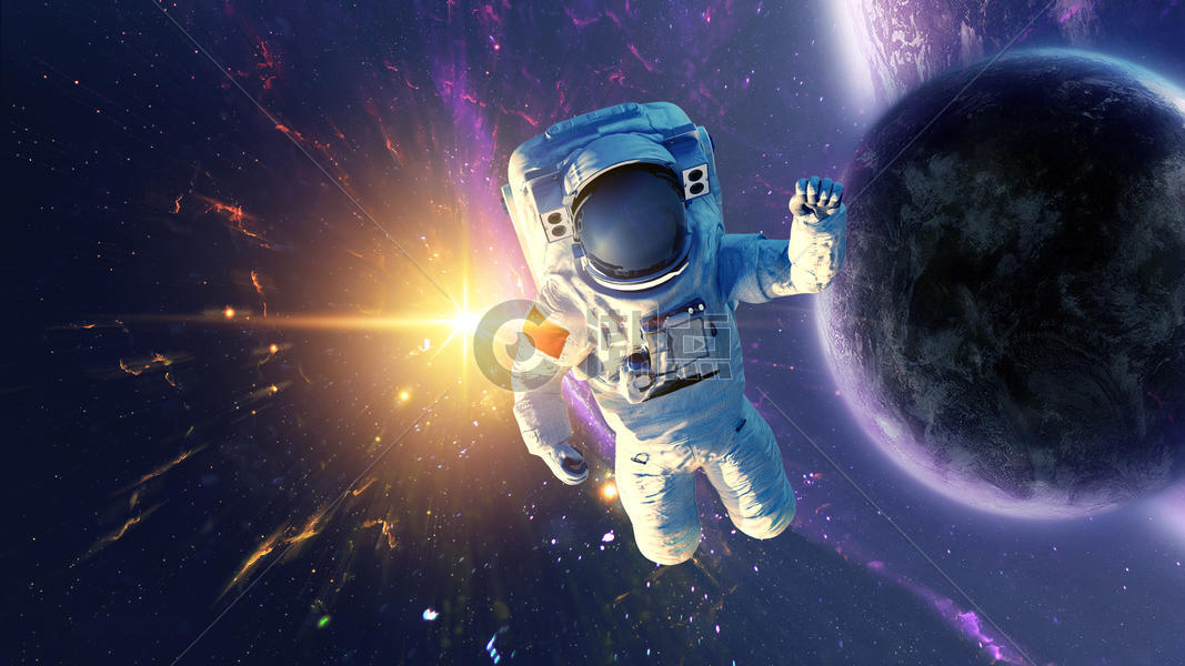 太空漂浮的宇航员图片素材免费下载