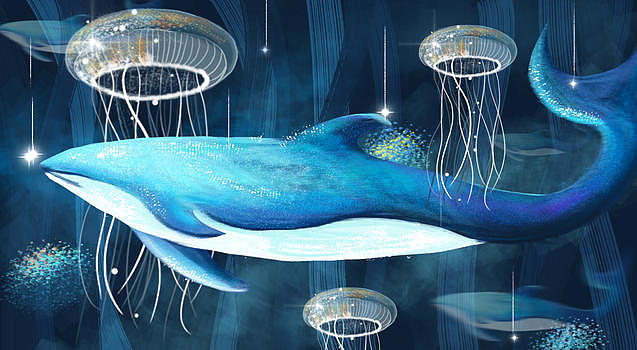 深海的鲸图片素材免费下载