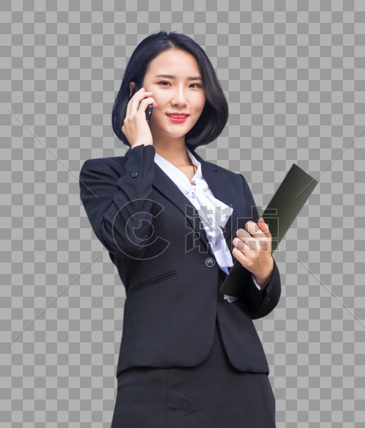 商务女性在打电话图片素材免费下载