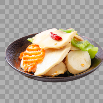素食清炒杏鲍菇图片素材免费下载