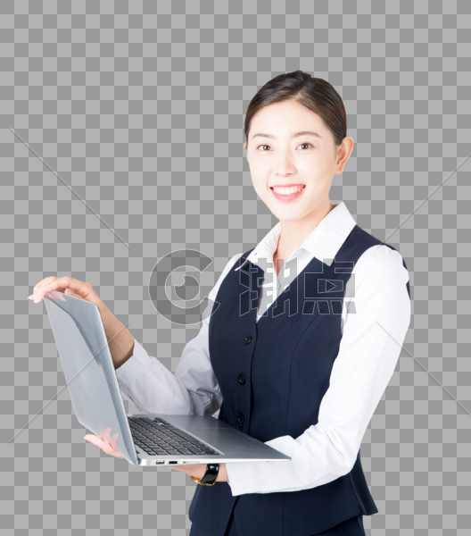 用电脑办公的商务女性图片素材免费下载