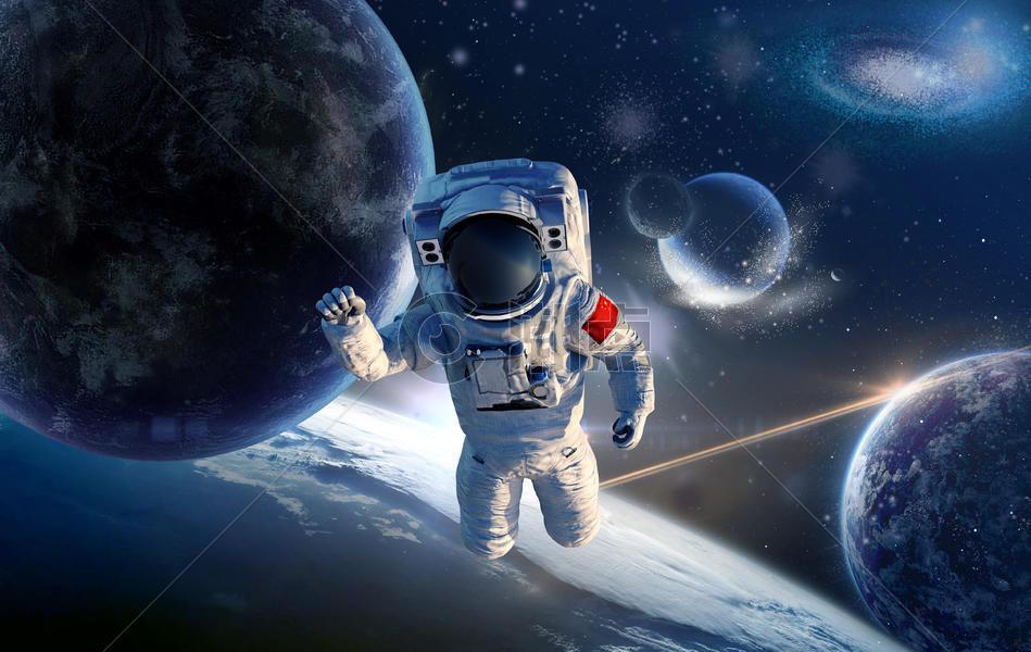 宇航员遨游太空图片素材免费下载