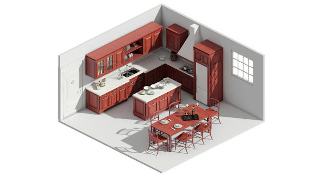 住宅室内模型图片素材免费下载