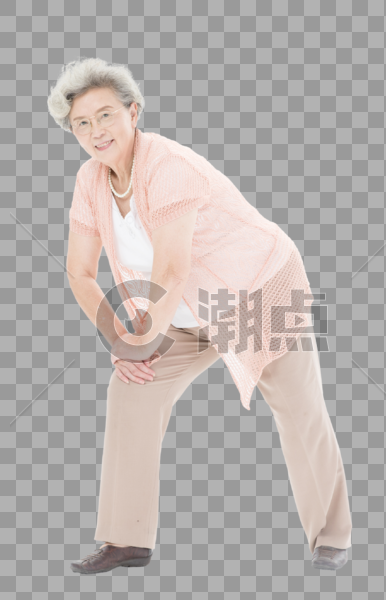 老年奶奶锻炼身体图片素材免费下载