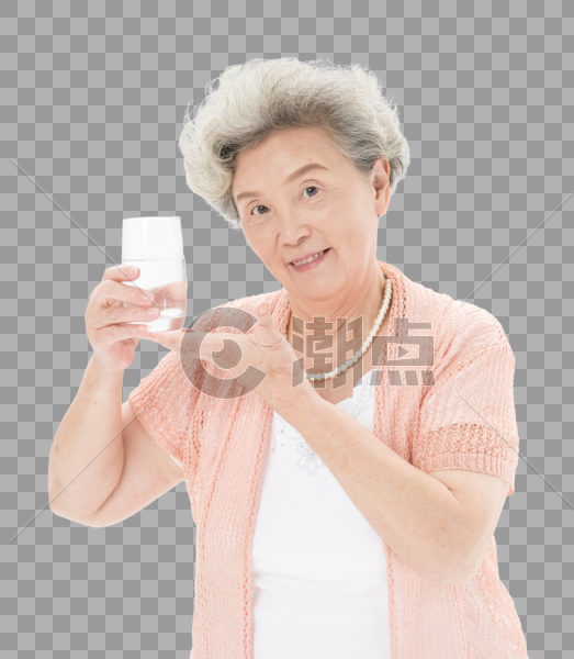 老年人奶奶健康饮水图片素材免费下载