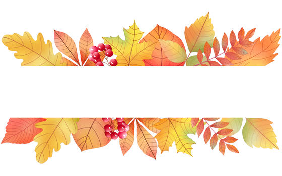 秋天水彩枫叶装饰框图片素材免费下载
