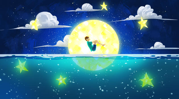 月亮童话图片素材免费下载