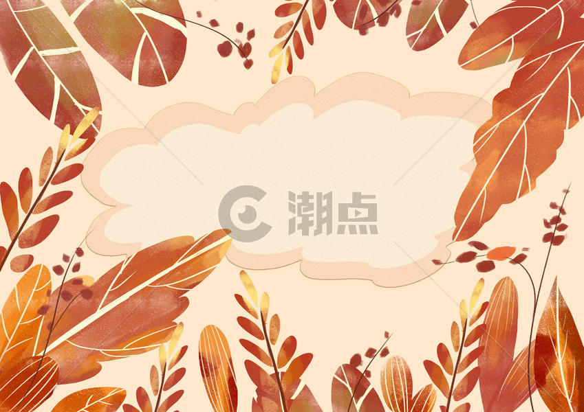 秋天树叶背景图片素材免费下载