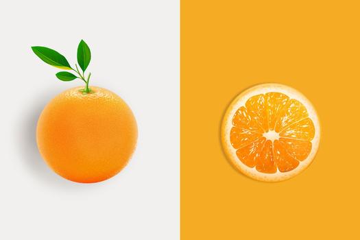 拼色橙子图片素材免费下载