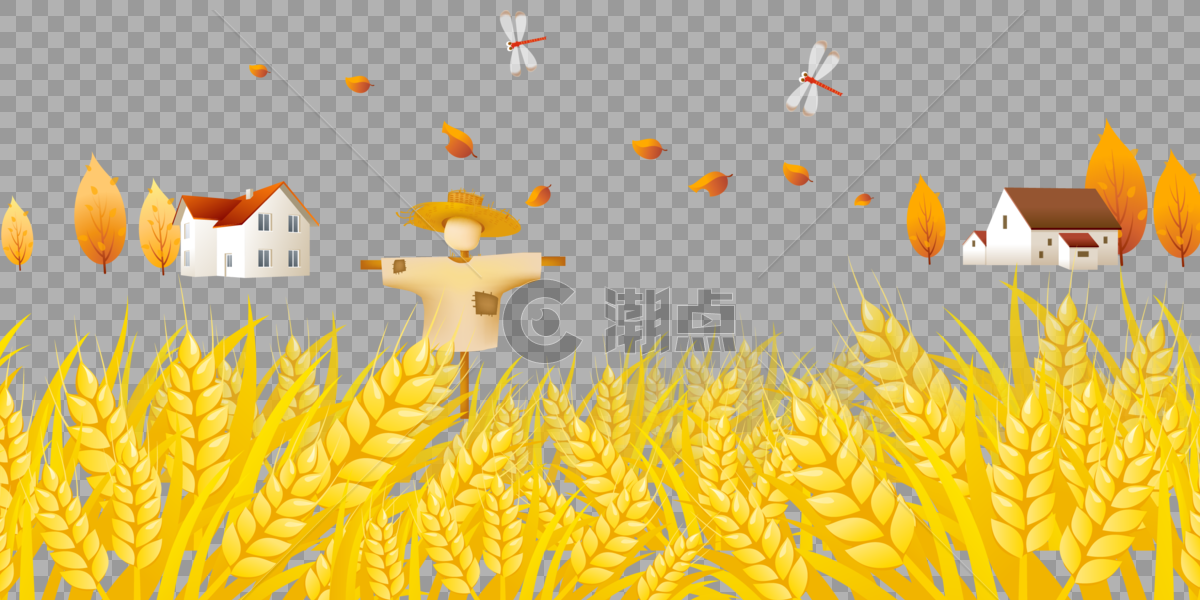 秋天的稻田图片素材免费下载