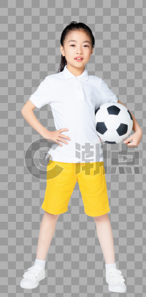 踢足球的小女孩图片素材免费下载