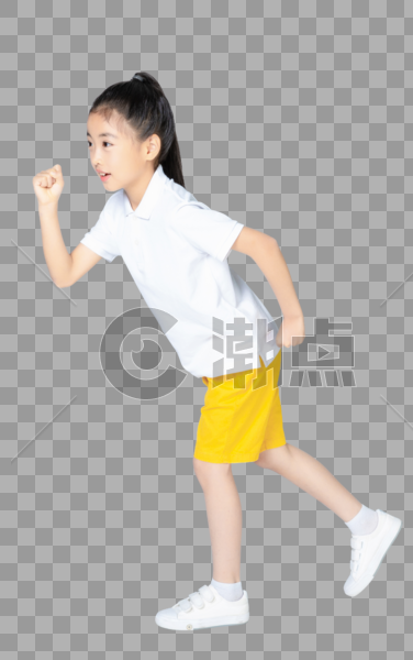 跑步的小女孩图片素材免费下载