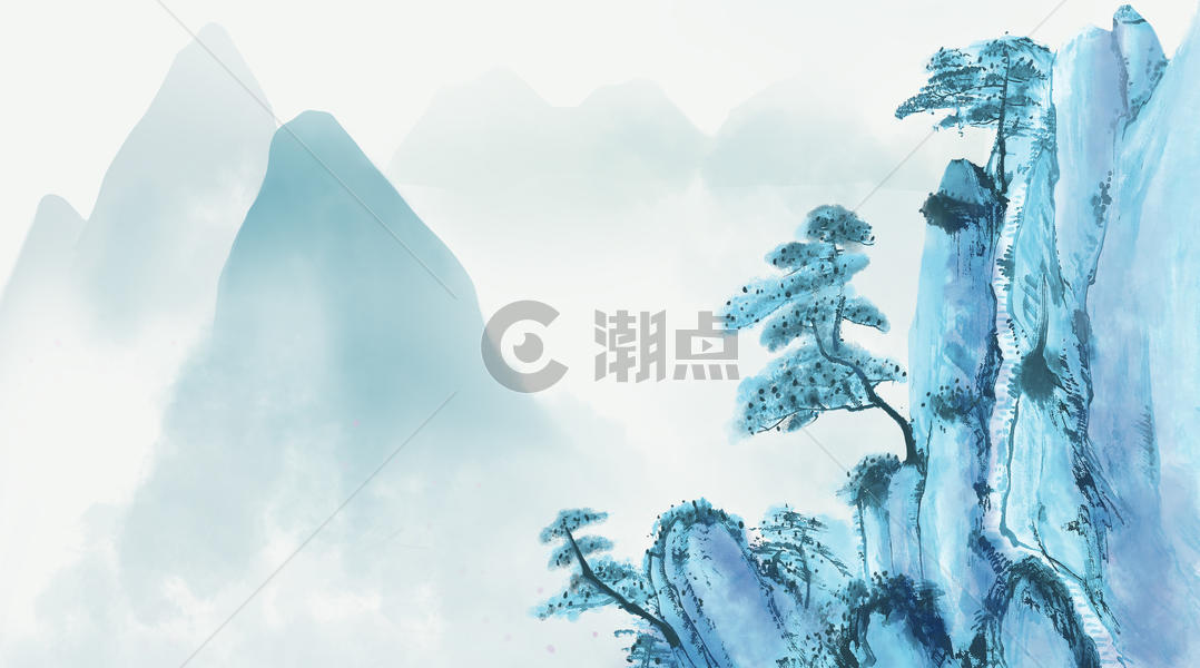 中国画水墨画背景图片素材免费下载
