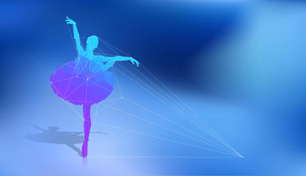 线描舞蹈图片素材免费下载