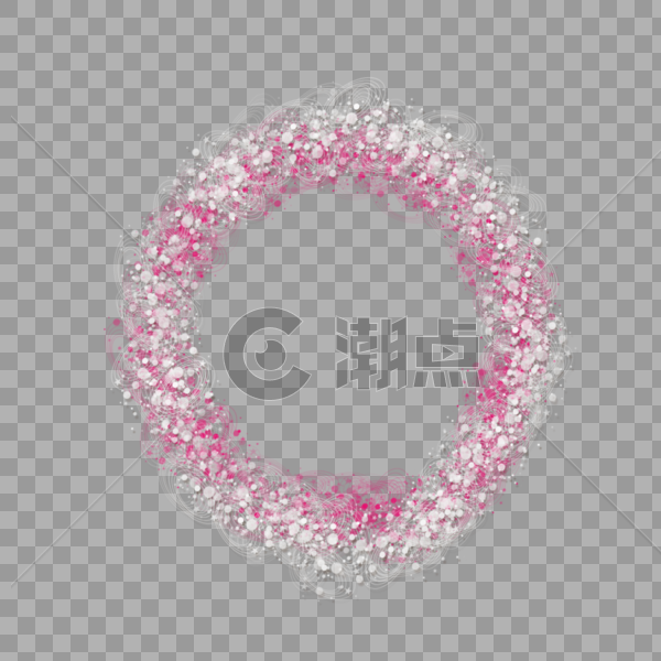 粉色斑点圆环图片素材免费下载