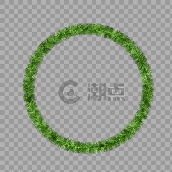 绿色装饰圆环图片素材免费下载