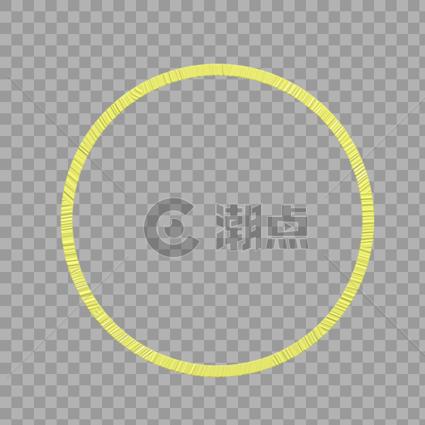 黄色圆环图片素材免费下载