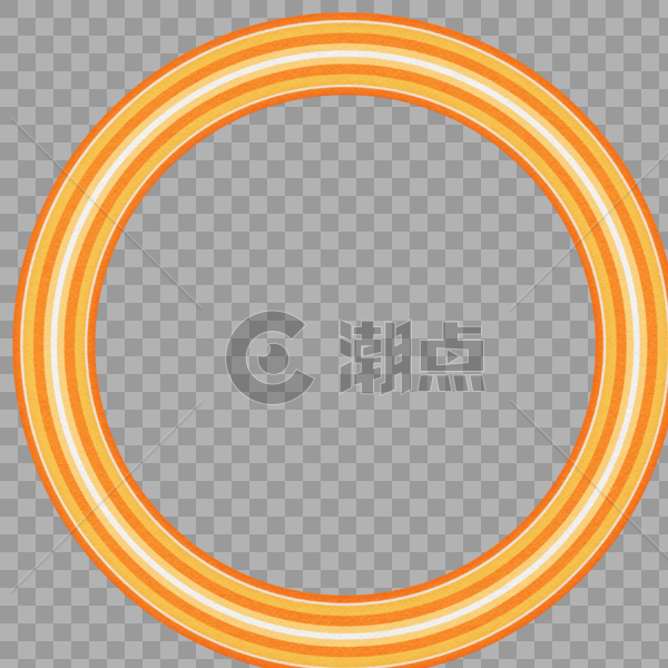 橙色创意圆环图片素材免费下载