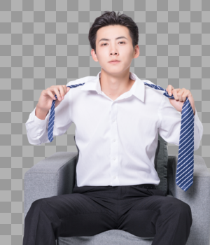 解领带的商务男性图片素材免费下载