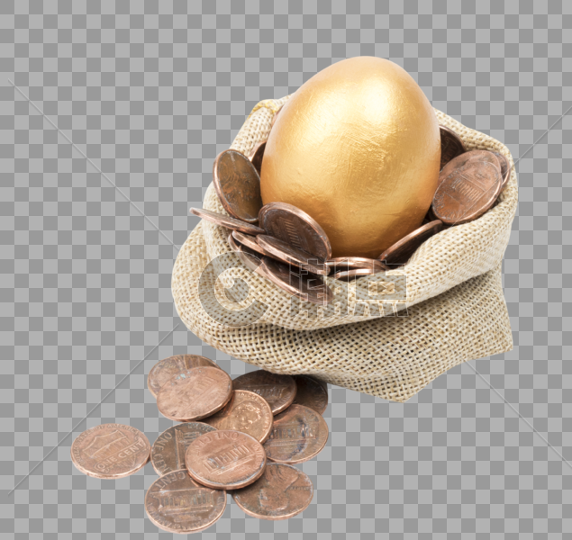 金色鸡蛋和金币图片素材免费下载