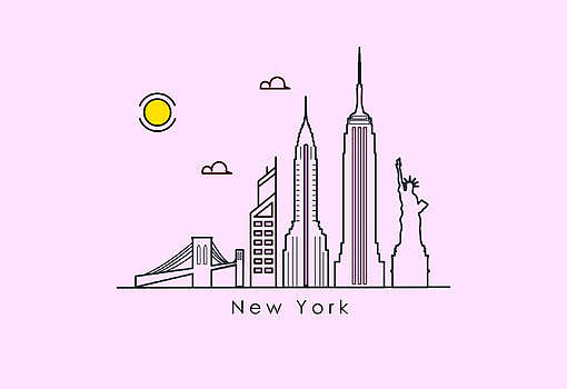 纽约地标建筑图片素材免费下载