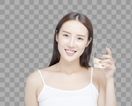 女性喝水健康生活图片素材免费下载