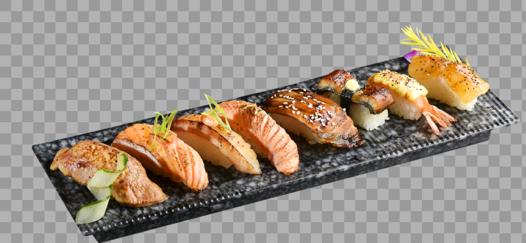 日式料理刺身拼盘图片素材免费下载