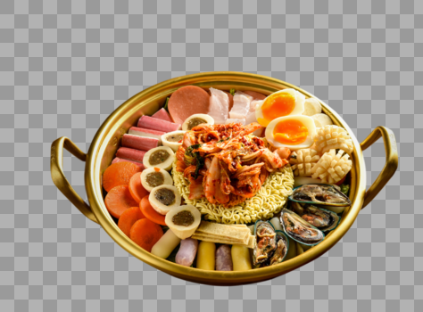 韩国料理海鲜锅图片素材免费下载