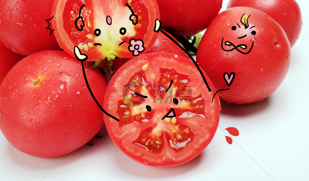 创意卡通西红柿图片素材免费下载