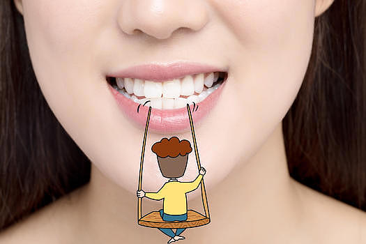 爱护牙齿牙线剔牙创意摄影插画图片素材免费下载