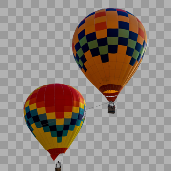漂浮热气球图片素材免费下载