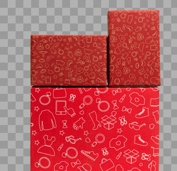 物流快递红色盒子叠放图片素材免费下载