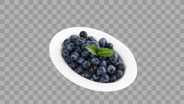 白底蓝莓图片素材免费下载