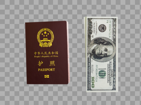旅游度假出行护照纸币图片素材免费下载