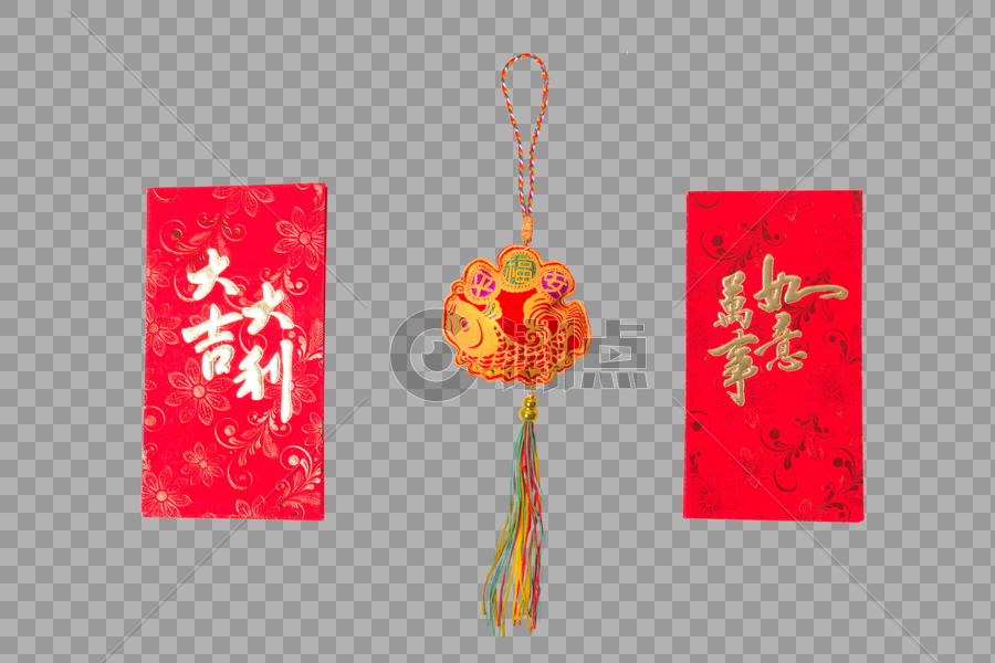 中国春节寓意红包摆拍图片素材免费下载