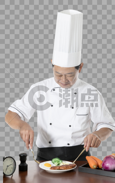 厨师烹饪牛排图片素材免费下载