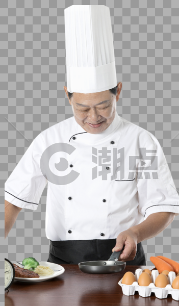 厨师烹饪牛排图片素材免费下载