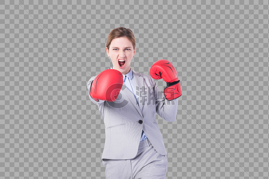 国外商务女性拳击图片素材免费下载