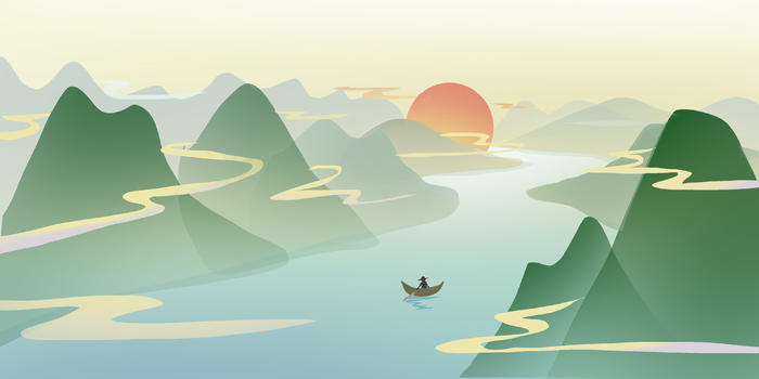 中国山水画2图片素材免费下载