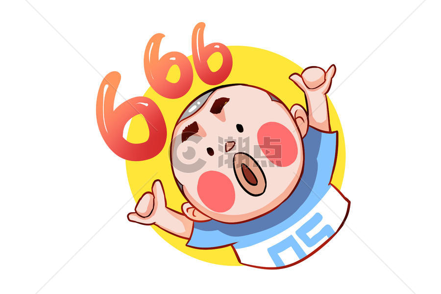 乐福小子卡通形象666配图卡通形象3000*2000图片素材免费下载-编号17879…